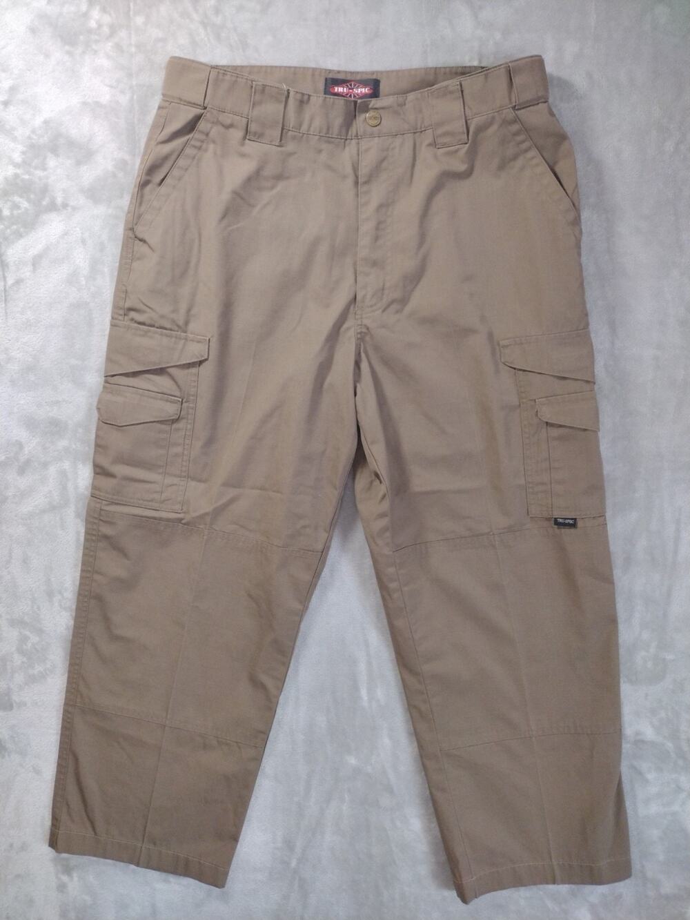 Tru Spec Tactical Pants Mens 36x30 Brown Ripstop Military Hiking Work Outdoors